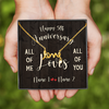Personalized Happy 5th Anniversary Gift For Her All Of Me Scripted Love Necklace