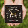 Personalized Happy 10th Anniversary Gift For Her All Of Me Scripted Love Necklace