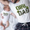 Dad &amp; Daughter Girl Dad Army Military Dad&#39;s Little Girl Matching Shirts