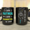 Dad And Daughter Like Father Like Daughter Fist Bump Personalized Mug