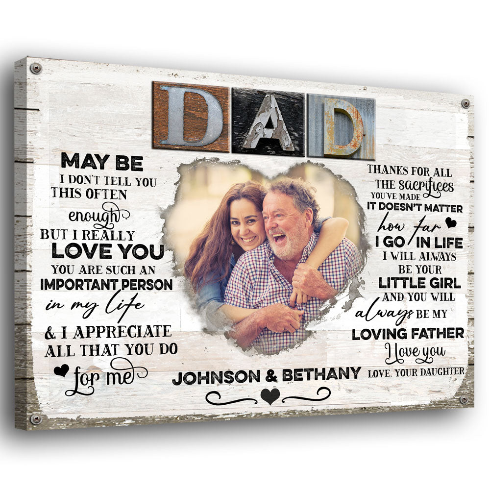 Gifts For Dad from Daughter - Thank You Gifts For Dad Birthday Gifts,