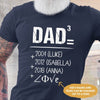 Dad Cubed Father Of Several Kids Math Calculation Personalized Shirt