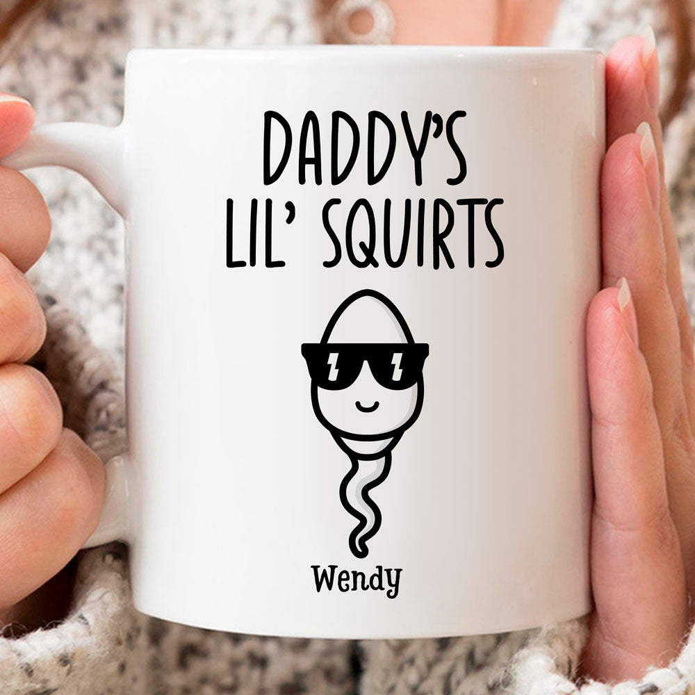 Dad Daughter Son Daddy Lil Squirt Funny Personalized Mug - Vista Stars -  Personalized gifts for the loved ones