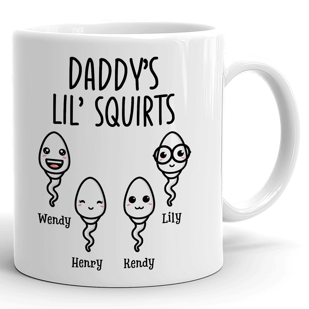 Dad Daughter Son Daddy Lil Squirt Funny Personalized Mug - Vista Stars -  Personalized gifts for the loved ones