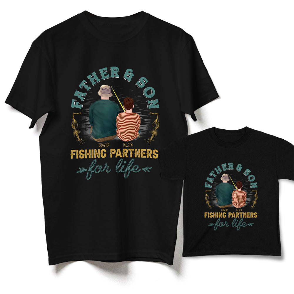 Dad Father Son Fishing Partner Funny Personalized Shirt - Vista Stars -  Personalized gifts for the loved ones