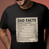 Dad Father Nutrition Facts Daughter Son Funny Shirt