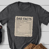 Dad Father Nutrition Facts Daughter Son Funny Shirt