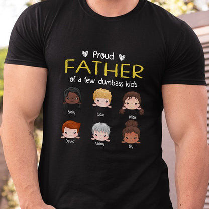 Dad Husband Father Of Dumbass Daughter Son Funny Personalized Shirt