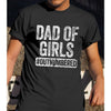 Gift For Dad Dad Of Girls Outnumbered Shirt