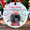 Snuggled In Arms Ornament Personalized Gift For Dad To Be From Bump