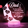 Dad Father The World Daughter Son Meaningful Personalized Night Light