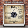 Personalized Gift For Expecting Daddy Are You Ready Circle Message Card Heart Necklace