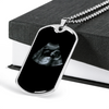 Personalized Gift For Expecting Dad Bump Message Card Dog Tag Necklace