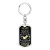 Gift For Expecting Dad Love Kisses Kicks Father&#39;s Day Dog Tag Keychains