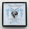 Personalized Gift For Expecting Mom I Can&#39;t Wait To Meet You Heart Message Card Heart Necklace