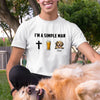 Dog Dad Christian Drinking Alcohol Dog Simple Man Personalized Shirt