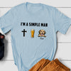 Dog Dad Christian Drinking Alcohol Dog Simple Man Personalized Shirt