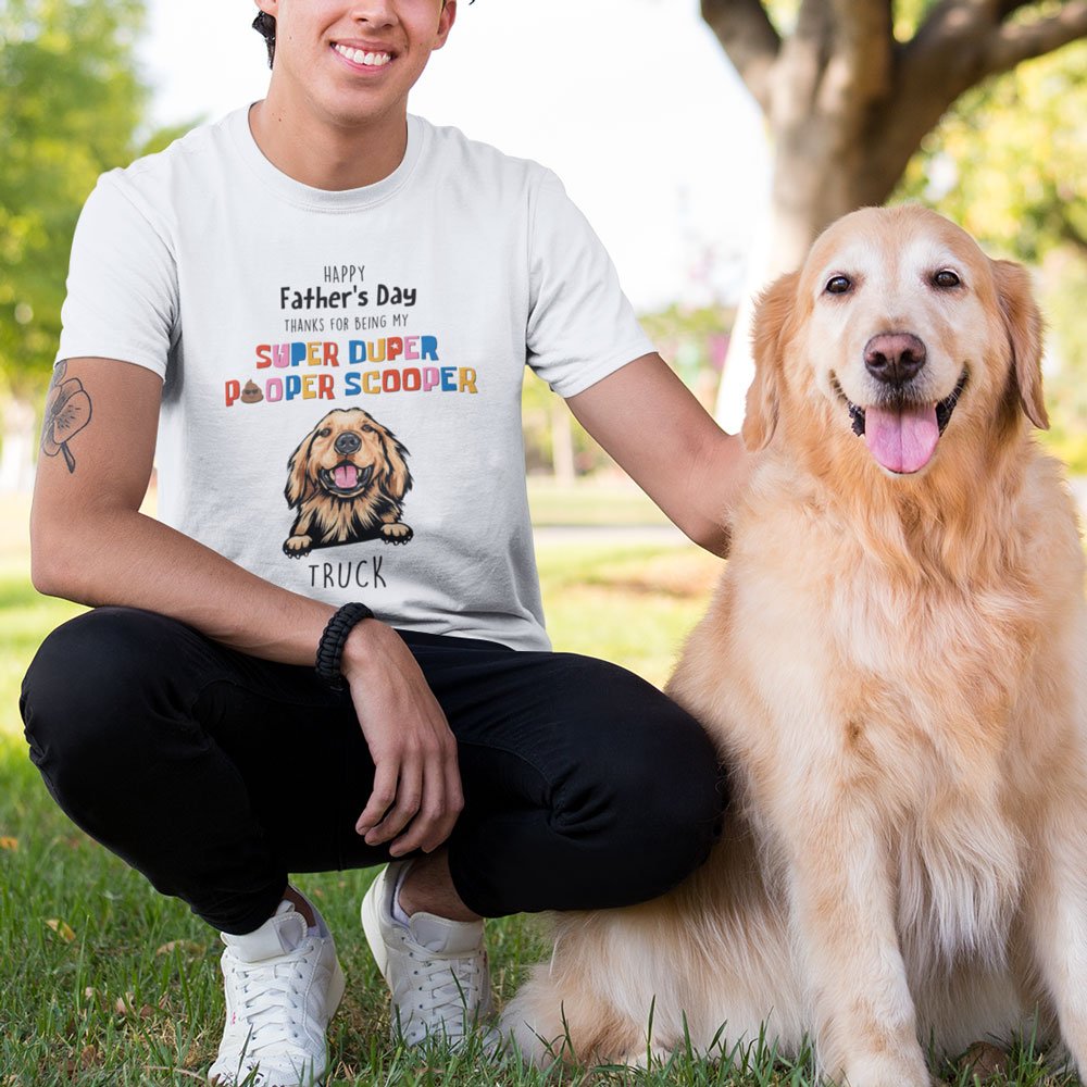 Dog Dad Pooper Scooper Funny Personalized Shirt