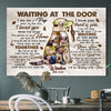 Dog Loss Labrador Memorial At The Door Sympathy Personalized Canvas