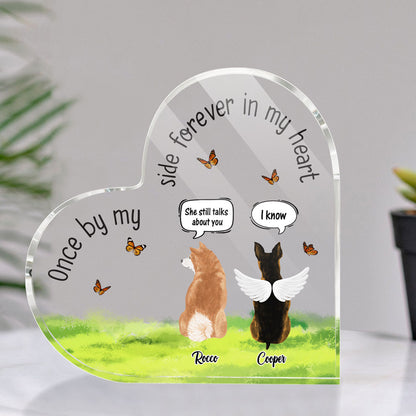 Dog Loss Memorial Forever In My Heart Sympathy Personalized Plaque