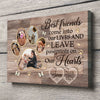 Dog Loss Memorial Leave Pawprints Sympathy Personalized Canvas