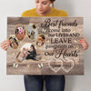 Dog Loss Memorial Leave Pawprints Sympathy Personalized Canvas