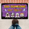 Dog Lovers Halloween Someone Say Treat Funny Personalized Doormat