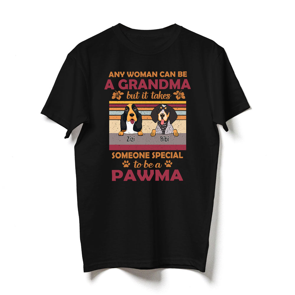 Dog Lovers Pawma Special Grandma Funny Personalized Shirt