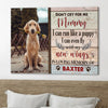 Dog Memorial Don&#39;t Cry Dog Loss Dog Mom Dog Dad Personalized Canvas