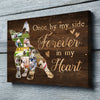 Dog Memorial French Bulldog Frenchie Sympathy Personalized Canvas