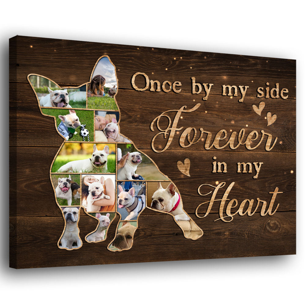 Dog Memorial French Bulldog Frenchie Sympathy Personalized Canvas