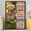 Dog Memorial Goodbye Dog Loss For Dog Mom Dog Dad Personalized Canvas