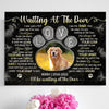 Dog Memorial Pet Waiting At The Door Sympathy Personalized Canvas