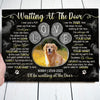 Dog Memorial Pet Waiting At The Door Sympathy Personalized Canvas