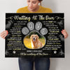 Dog Memorial Pet Waiting At The Door Sympathy Personalized Canvas