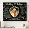 Loss Of Dog Memorial Pet Waiting At The Door Personalized Canvas