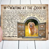 Dog Memorial Pet Loss Photo Waiting At The Door Personalized Canvas
