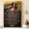 Dog Memorial Pet Remember Me With Smiles Not Tears Personalized Canvas