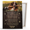 Dog Memorial Pet Remember Me With Smiles Not Tears Personalized Canvas