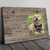 Dog Memorial Someday Wait And See Personalized Canvas