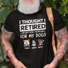 Dog Dad Retired Work For My Dog Mom Funny Personalized Shirt - Family Panda