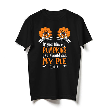 Don't Touch Skeleton Boob Girlfriend Halloween Personalized Shirt