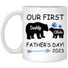 Personalized Our First Father&#39;s Day Daddy Olivia Mug  Gifts For New Dad