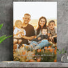 Personalized Picture Family Member Name Wall Art Home Decor Image Family Gift Vertical Canvas