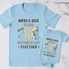 Father&#39;s Day Expecting Dad 1st Meaningful Personalized Matching Shirt