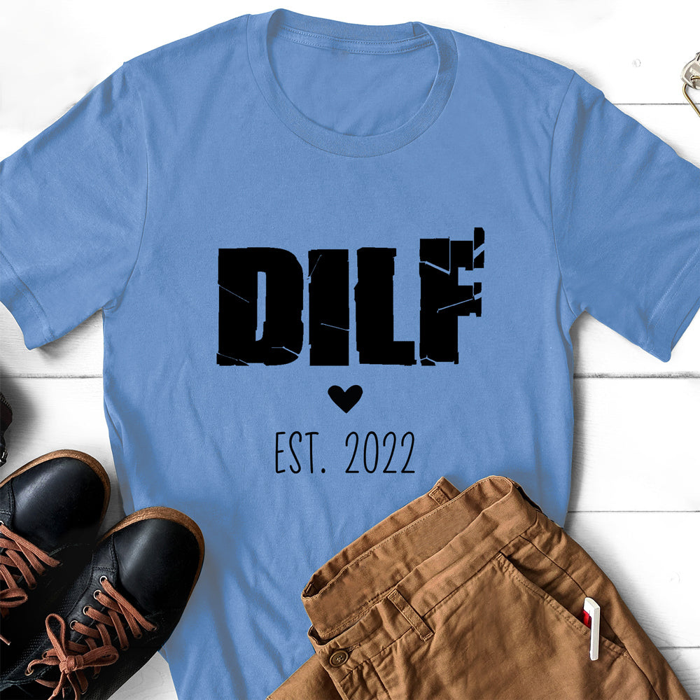 Expecting Dad New 1st DILF Funny Personalized Shirt