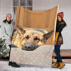 German Shepherd Sleeping Blanket