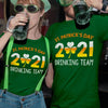 St Patrick Day Couple Matching Drinking Team Tshirt