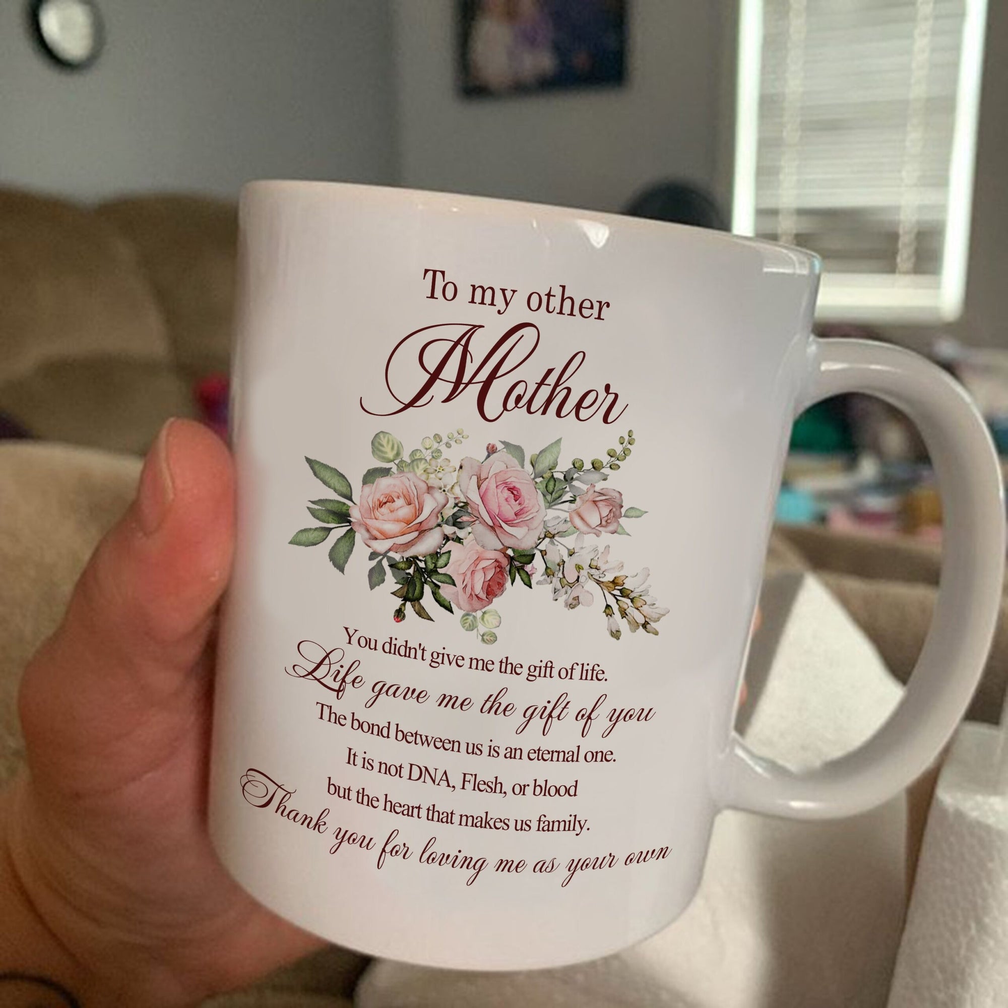 to My Stepped Up Mom Mug Thanks You for Being The Mum Didnt Have Be Flowers Happy Mothers Day Women Present Step Stepmother on Mother Birthday