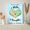 Personalized No Distance Daughter Canvas